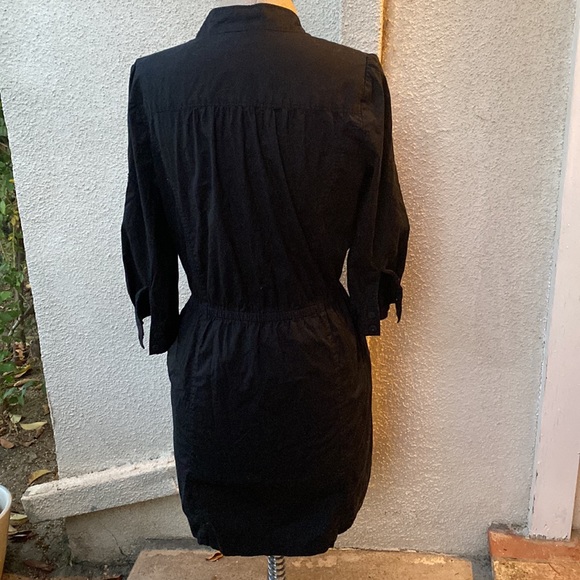 Ann Taylor Loft beautiful black dress w/ pockets & fabulous material. Love this! - Picture 9 of 16